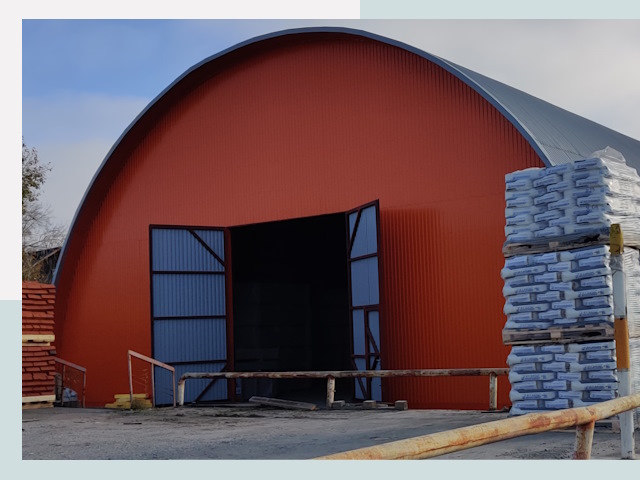 Полукруглые ангары по цене от 608 руб. в Коломна