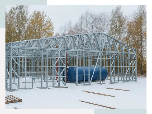 Металлические ангары в Коломне