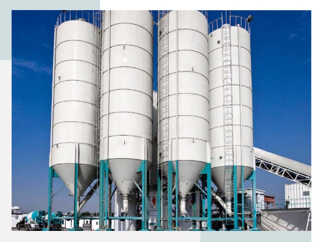 Строительство цементных силосов в Коломне