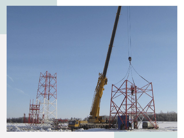 Монтаж вышек связи в Коломне