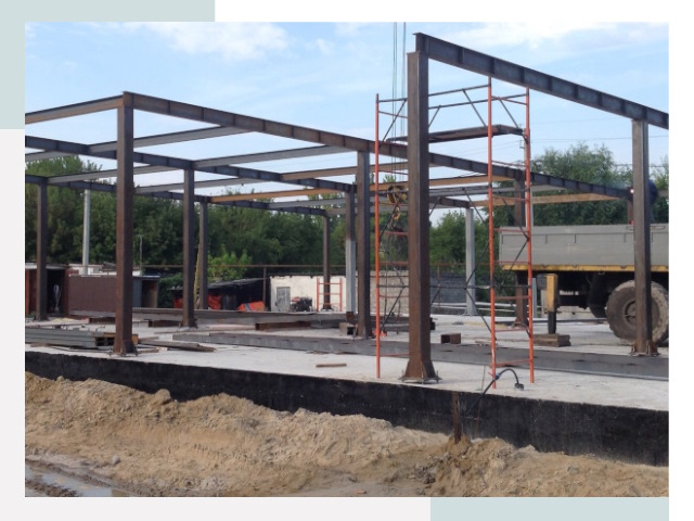 Фундамент для ангаров в Коломне