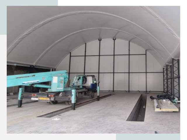 Внутреннее оснащение ангаров в Коломне