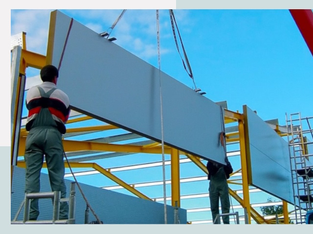 Монтаж сэндвич-панелей в Коломне от 608 руб.