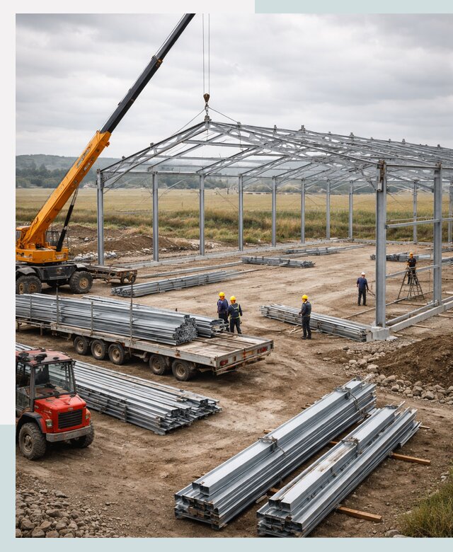 Строительство ангаров для сельхозтехники в Коломне под ключ