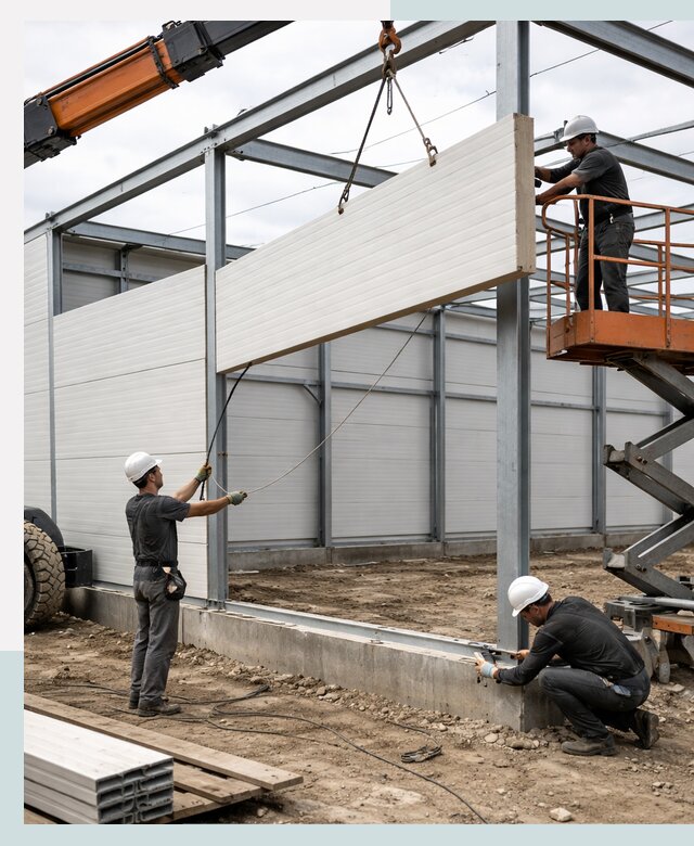 Строительство складов из сэндвич панелей в Коломне под ключ