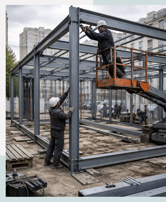 Строительство и монтаж торговых павильонов под ключ в Коломне