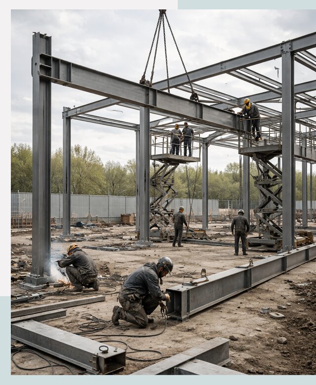 Строительство выставочных павильонов из металлоконструкций в Коломне