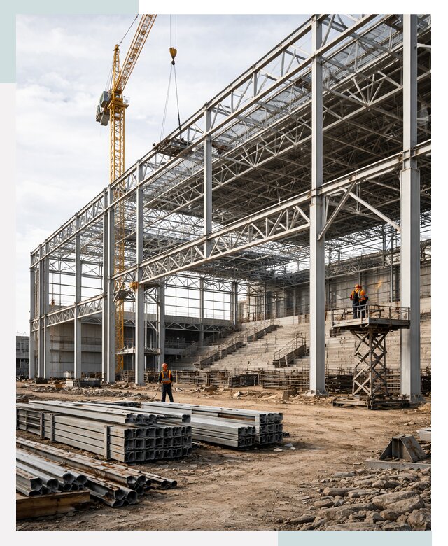 Строительство спортивных комплексов в Коломне от 30417 р. | СтальСтрой-Клм